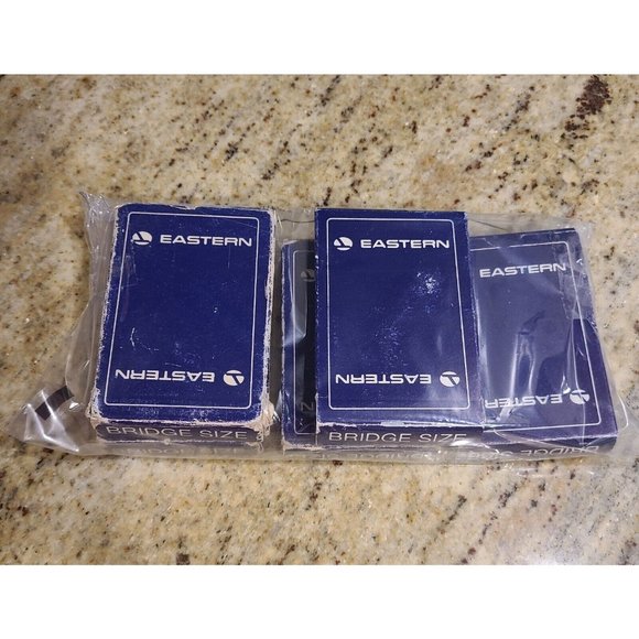 Vintage Eastern Airlines Bridge Size Playing Cards. 5 Decks ~ 2 sealed & 3 Used - Picture 8 of 8
